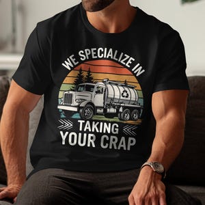 Funny Septic Professional T-Shirt: Retro Septic Truck Graphic