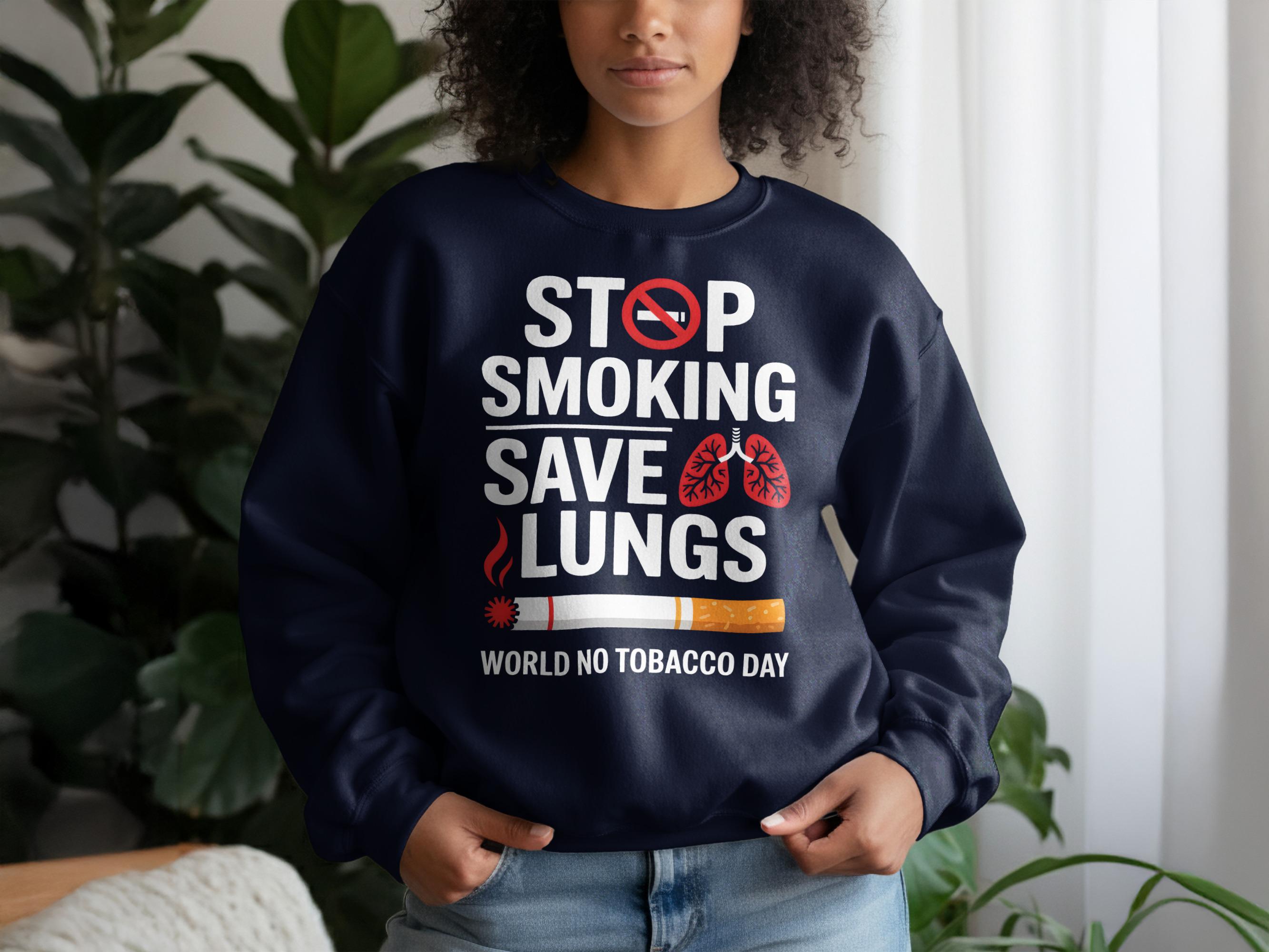 Stop Smoking Save Lungs T-shirt, No Tobacco Day Tee - Etsy