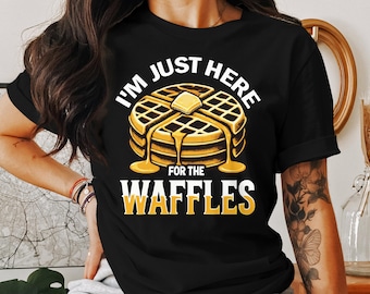 Funny Waffles Graphic Tee: Breakfast Lover Unisex Shirt