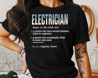 電気技師Tシャツ：熟練職人のアパレル