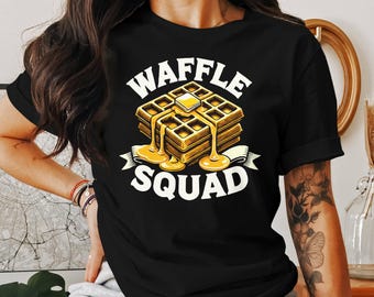 Waffle Squad Graphic Tee: Funny Breakfast Lover Shirt