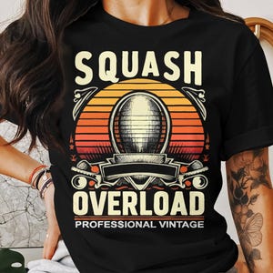 Squash Overload Graphic Tee: Vintage Unisex T-Shirt