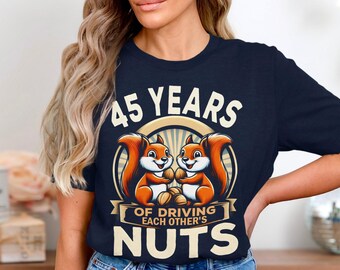 Squirrel Anniversary Tee, 45 Years Humor T-Shirt