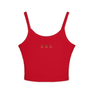 Cherry Tank, Women&#39;s Spaghetti Strap Tank Top, Cherries, Cherry Top, Cherry Tank, y2k, Summer Tank, baby tee