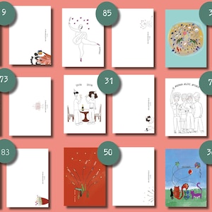 POSTCARD MIX, choose your own postcard set.