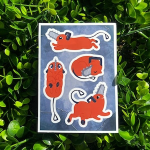 Cute Pochita Chainsaw Man Sticker Sheet