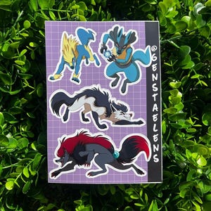PokeDogs Gen 3-5 Sticker Sheet