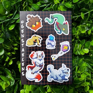 Cute Ghost Type Sticker Sheet