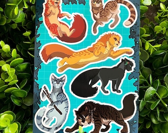Warriors Power of Three Cats Sticker Sheet