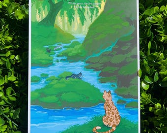 Poster A4 dei guerrieri del Clan del Fiume
