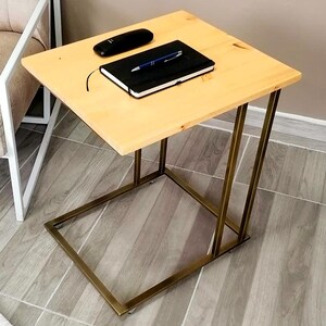 Brushed Gold Footed Coffee Table