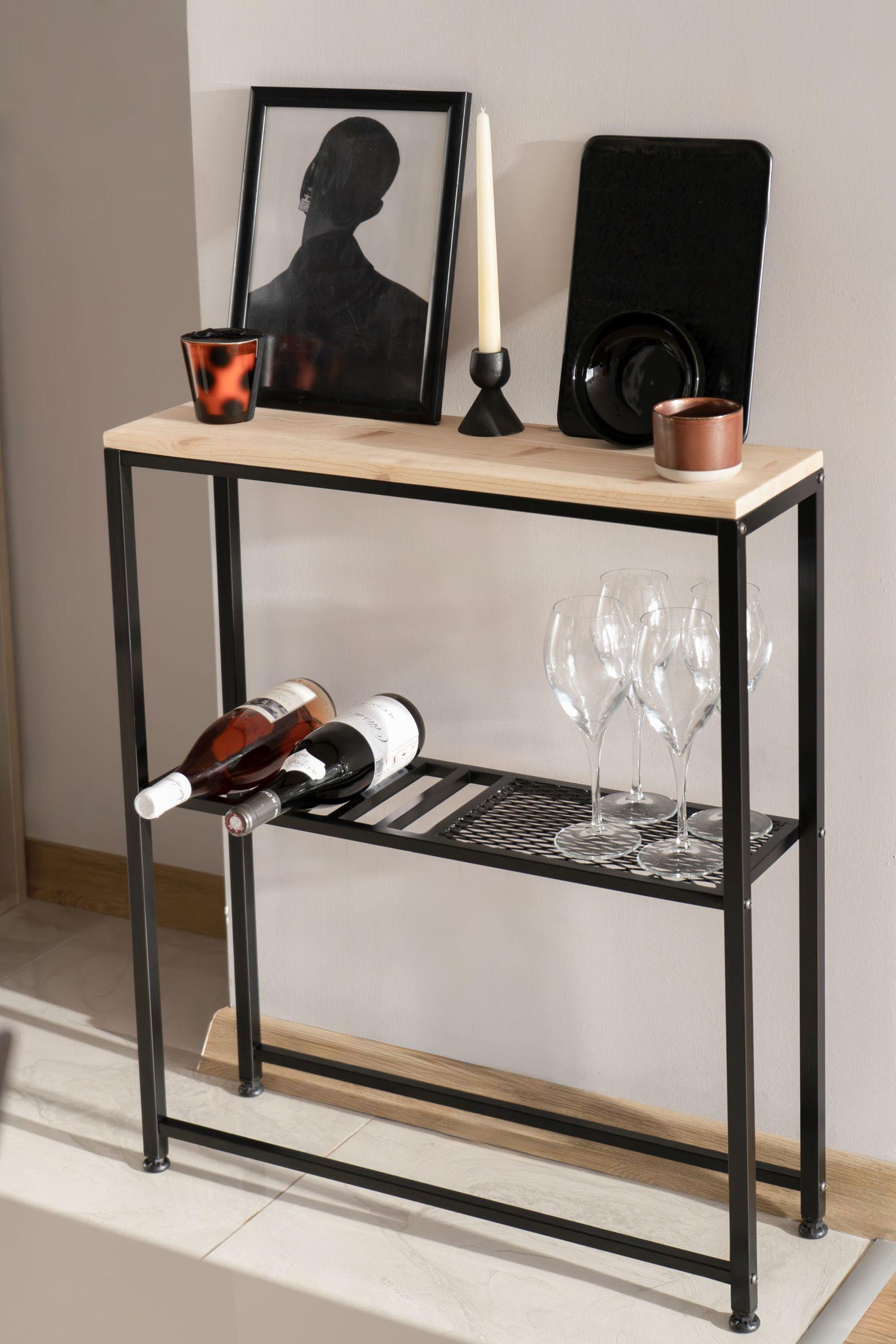 Wine Rack Table, Console Wine Rack, Home Gift - Etsy