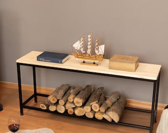 Metal Firewood Storage Rack, Firewood Holder