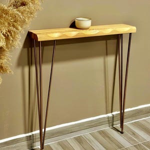 Live Edge Holz Konsolentisch, Einstiegskonsole