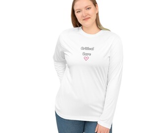 Critical Care Nurse Long Sleeve Shirt: Athletic Fit, UPF 30+