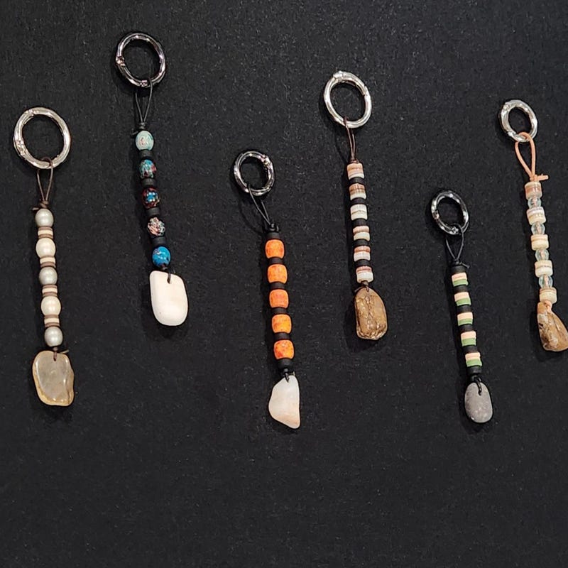 Gemstone Keychain - Etsy