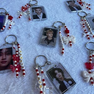 Stray Kids Bias Keychain K-Pop Fan Accessory Double-Sided Bias Charm