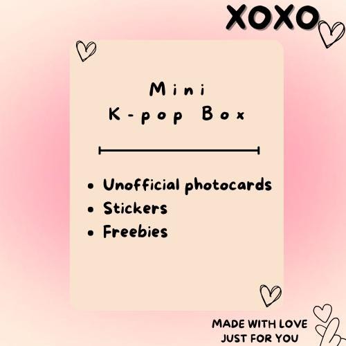 Kpop Box Gift for Kpop Fans Handmade Accesories K-pop Merch - Etsy