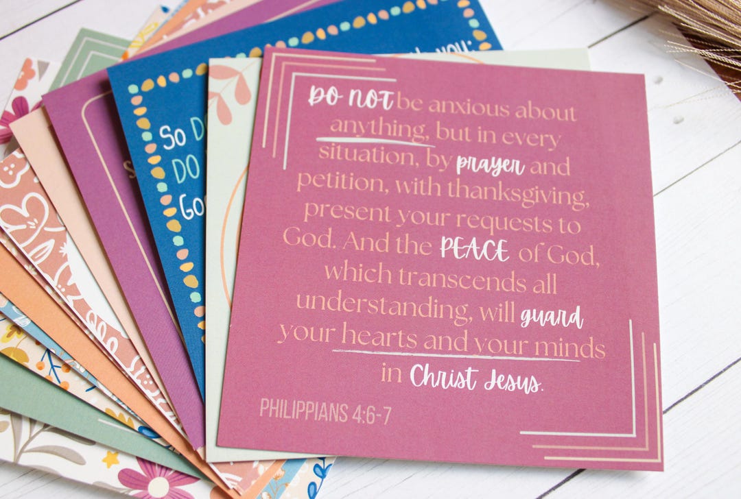 Woman Memory Line Bible Affirmations Scripture Cards Bible Verse Cards for Women Memory ...