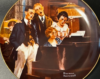 Vintage Norman Rockwell “Close Harmony” Plate