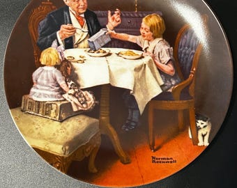 Vintage Norman Rockwell “The Gourmet” Plate