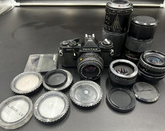 Vintage Pentax Camera, Lens And Filters Bundle *READ DESCRIPTION*