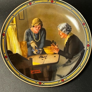 Vintage Norman Rockwell “A Family’s Full Measure” Plate