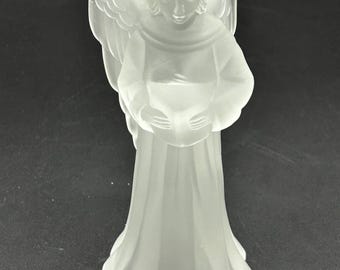 Vintage White Angel With Harp
