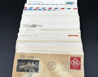 167 United Nations Stamps First Day Covers Lot 1951-1959