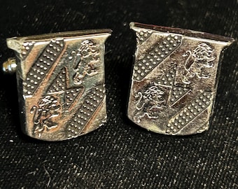 Vintage Hickok Lion Coat of Arms Cufflinks