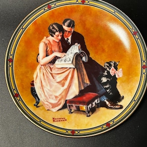 Vintage Norman Rockwell “A Couple’s Commitment” Plate