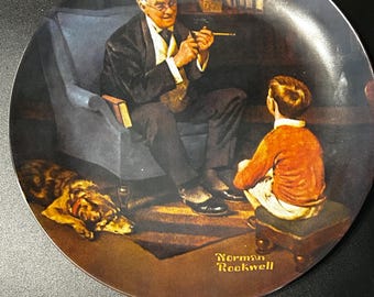 Vintage Norman Rockwell “The Tycoon” Plate