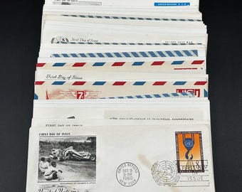 109 United Nations And Airmail First Day Issue Cover Stamp Lot 1960-1963