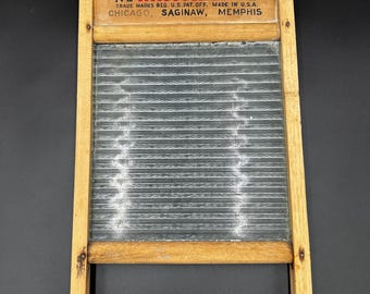 Vintage Original Washboard From National Washboard Co. No. 862 Circa 1940