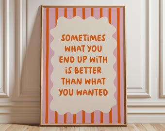 Quotes Poster Motivation, Sayings Poster Download, Pink Red Poster, Motivational Quotes Print, Colorful Home Decoration, Colorful Poster Art