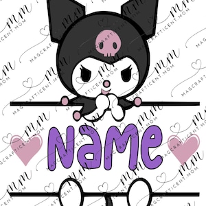 Kuromi name label