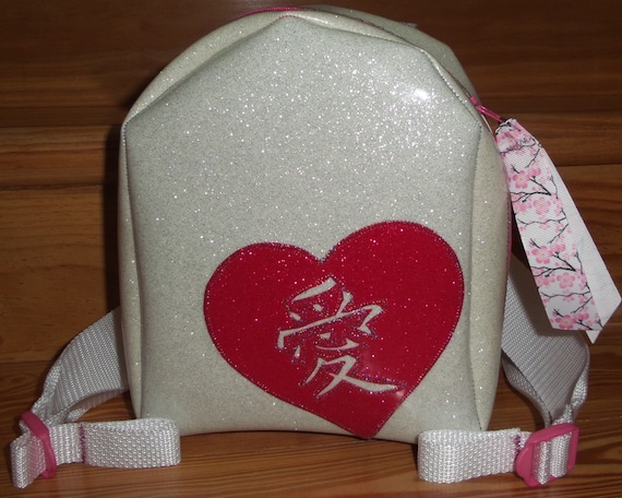 SPARKLE OF HEARTS BACKPACK BAG FOR WOMEN(WHITE) ALAZA Holographic Glitter Hearts-a3 Laptop Backpack Purse  main image 4