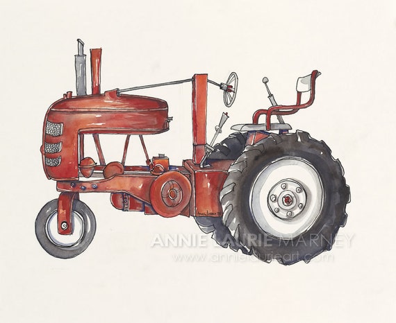 Old tractors-antique-8x10 photo
