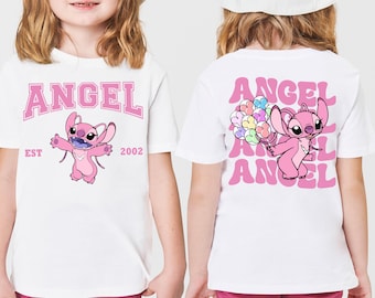 Disney Angel Shirt, Girls Trip Besties T-Shirt, Matching Best Friends Tee, Stitch & Angel Hoodie, Disneyland Family Vacation Sweatshirt