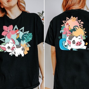 Disney Pua & Hei Hei T-Shirt, Princess Moana Characters Shirt, Moana Pua Hoodie, Disneyland Family Vacation Sweatshirt