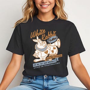 Disney White Rabbit Shirt, Alice In Wonderland Shirt, White Rabbit My Fur And Whiskers Shirt, Disneyland Family Vacation Sweatshirt