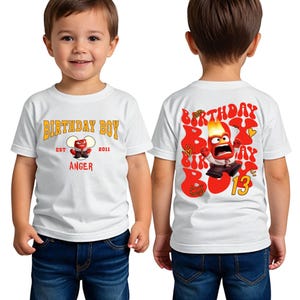 Inside Out Anger Birthday Boy Shirt, Custom Disney Anger Birthday Shirt, Pixar Emotions Birthday Shirt, Disneyland Family Vacation Shirt