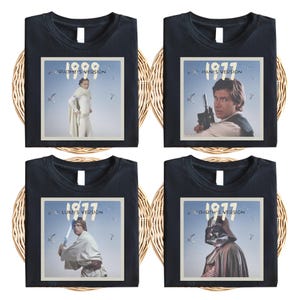 Star Wars Version Shirt, Galaxy&#39;s Edge 1977 Matching Shirt, Darth Vader & Padme Shirt, Han Solo Shirt, Disneyland Group Vacation Shirt