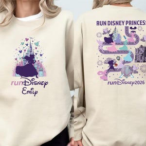 Run Disney Princess Shirt, Marathon Merida & Elsa Sweatshirt, Running Lover Hoodie, Moana And Belle Tee, Disneyland Trip Sweater