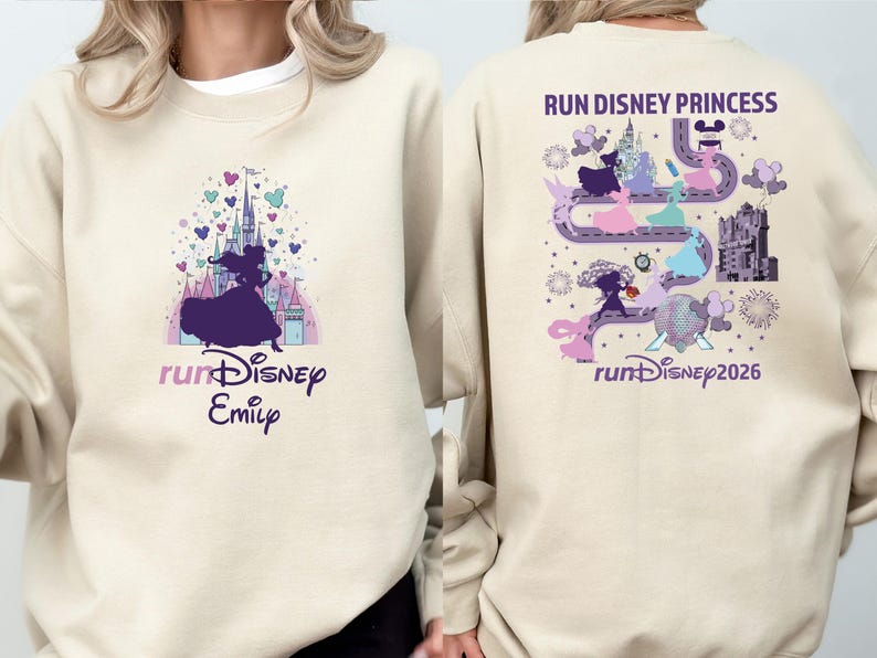 Run Disney Princess Shirt, Marathon Merida & Elsa Sweatshirt, Running Lover Hoodie, Moana And Belle Tee, Disneyland Trip Sweater