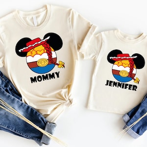 Toy Story Family Matching Shirts, Disney Custom Jessie & Woody Shirt, Toy Story Mom and Dad Shirt, Disneyland Family Vacation Shirt