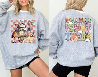 Disney Up Sweatshirt, Carl Fredricksen & Russell Hoodie, Adventure Is Out There Sweat, Disneyland Family Vacation Sweater