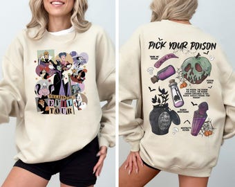 Disney Villains Sweatshirt, Evil Queen & Maleficent Hoodie, Ursula And Scar Shirt, Pick Your Poison Tee, Disneyland Family Vacation Sweater