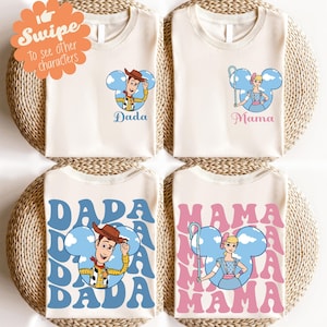 Disney Toy Story Family Shirt, Mama And Dada Matching T-Shirt, Buzz Bro And Jessie Sis Shirt, Disneyland Group Vacation Sweatshirt