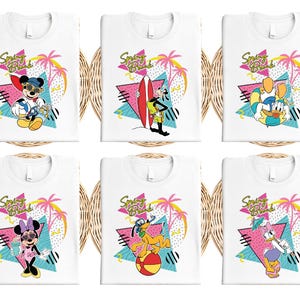 Retro jaren 90 Mickey and Friends-shirt, bijpassende Disney Spring Break-shirts, Minnie & Daisy Beach-T-shirt, Disneyland Summer Vacation-sweater